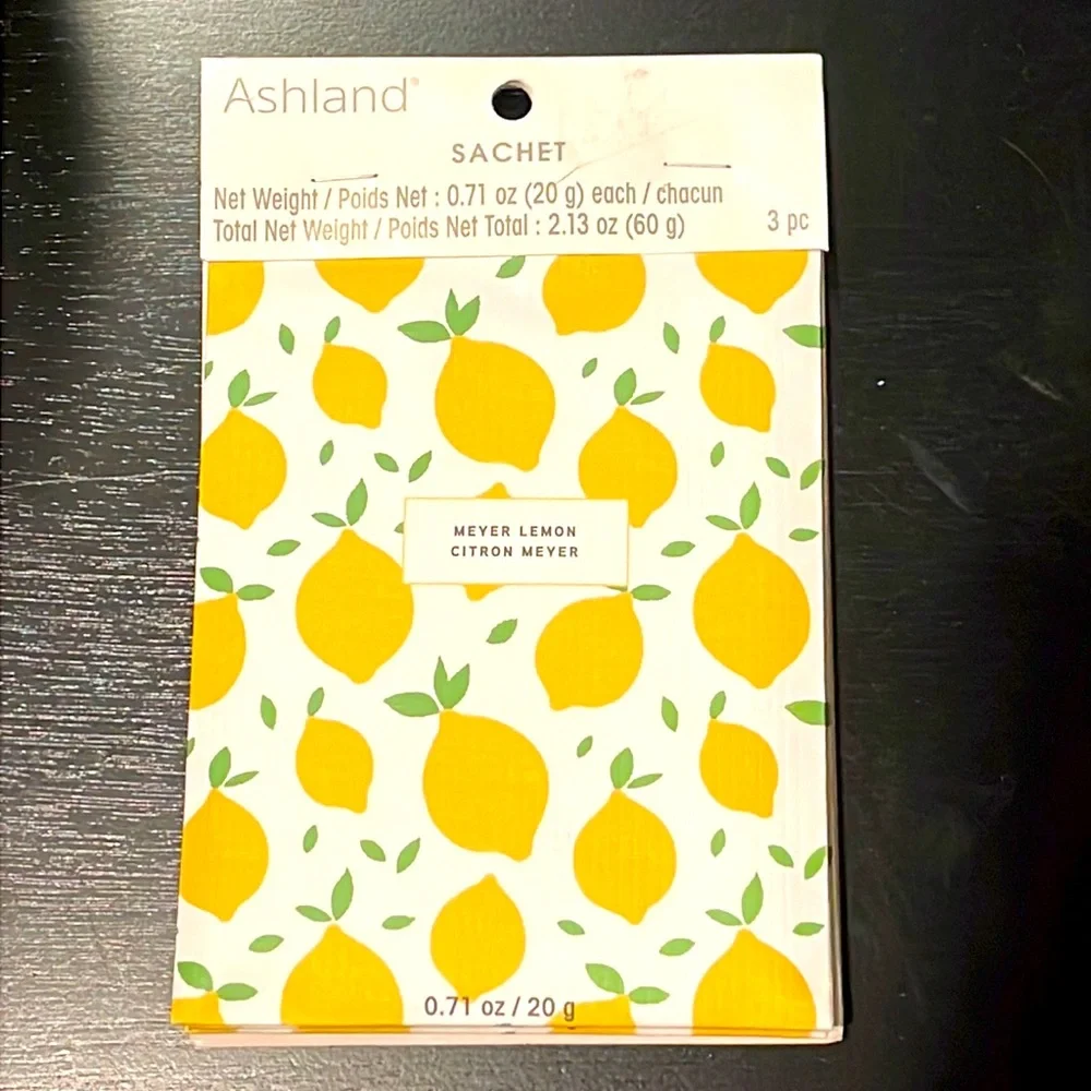 New🆕Ashland 🍋Lemon Scented 🍋 Sachet - 3 Pack
